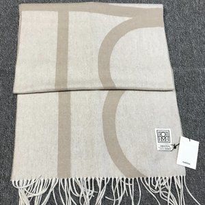 Totême Striped Wool Scarf